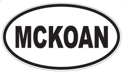 MCKOAN - Oval Magnet