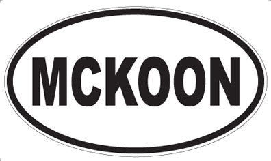 MCKOON - Oval Sticker