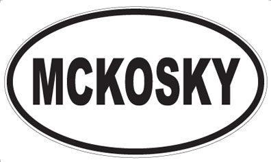 MCKOSKY - Oval Sticker