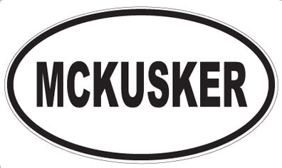 MCKUSKER - Oval Magnet