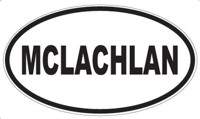 MCLACHLAN - Oval Sticker