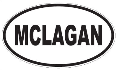 MCLAGAN - Oval Sticker