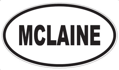 MCLAINE - Oval Magnet