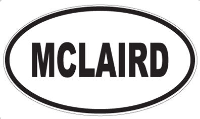 MCLAIRD - Oval Magnet