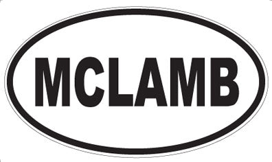 MCLAMB - Oval Sticker