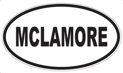 MCLAMORE - Oval Magnet