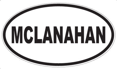 MCLANAHAN - Oval Sticker