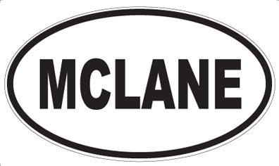 MCLANE - Oval Sticker