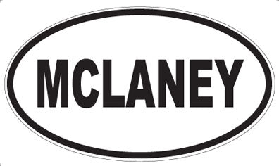 MCLANEY - Oval Magnet