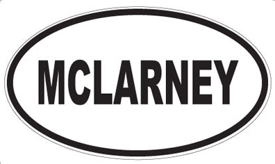 MCLARNEY - Oval Sticker