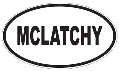 MCLATCHY - Oval Sticker