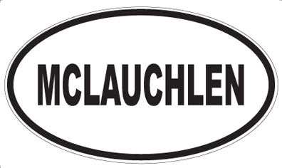 MCLAUCHLEN - Oval Sticker