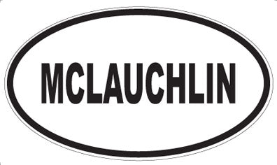 MCLAUCHLIN - Oval Sticker