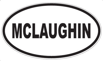 MCLAUGHIN - Oval Magnet