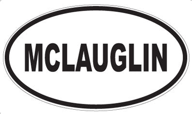 MCLAUGLIN - Oval Magnet