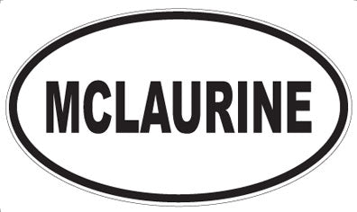 MCLAURINE - Oval Sticker