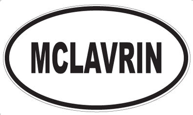 MCLAVRIN - Oval Magnet