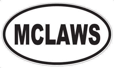 MCLAWS - Oval Magnet