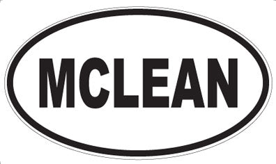 MCLEAN - Oval Magnet