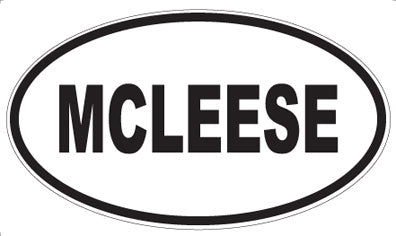 MCLEESE - Oval Sticker