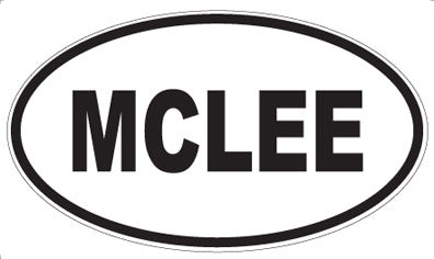 MCLEE - Oval Magnet