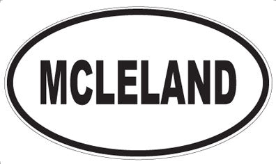 MCLELAND - Oval Magnet