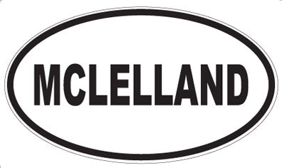 MCLELLAND - Oval Sticker