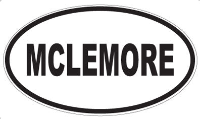 MCLEMORE - Oval Magnet