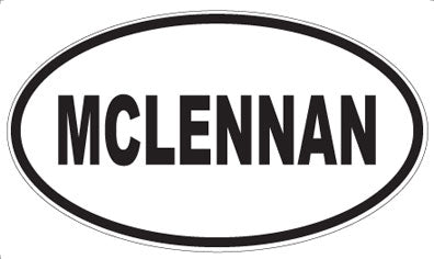 MCLENNAN - Oval Magnet