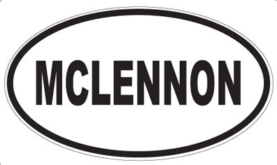MCLENNON - Oval Magnet
