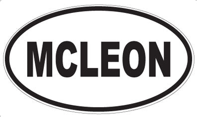 MCLEON - Oval Sticker