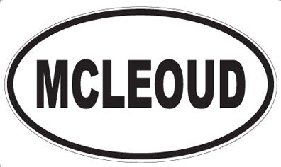 MCLEOUD - Oval Magnet