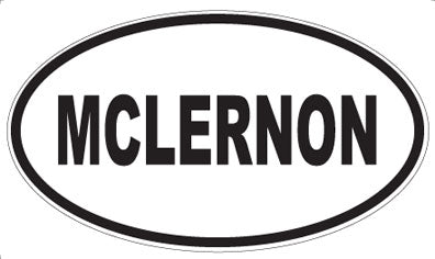MCLERNON - Oval Magnet