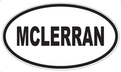 MCLERRAN - Oval Sticker
