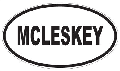 MCLESKEY - Oval Magnet