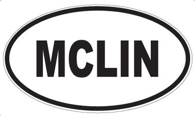 MCLIN - Oval Sticker