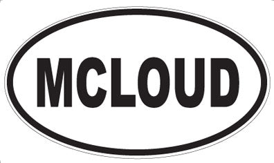 MCLOUD - Oval Magnet