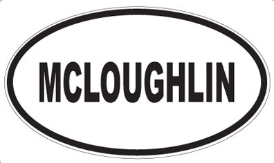 MCLOUGHLIN - Oval Sticker
