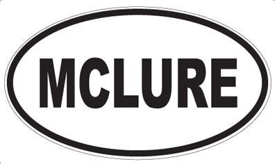 MCLURE - Oval Sticker