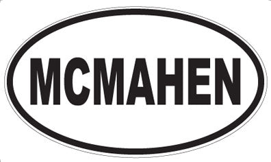 MCMAHEN - Oval Sticker