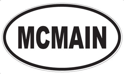 MCMAIN - Oval Magnet