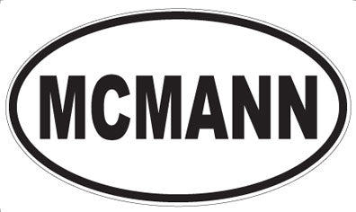 MCMANN - Oval Sticker