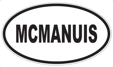 MCMANUIS - Oval Magnet