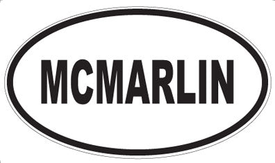 MCMARLIN - Oval Magnet