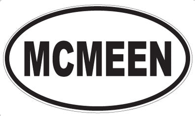 MCMEEN - Oval Magnet
