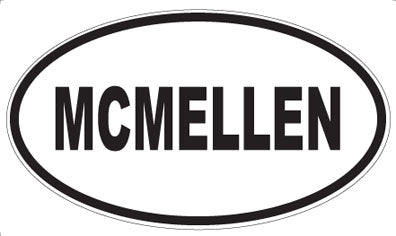 MCMELLEN - Oval Magnet