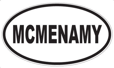 MCMENAMY - Oval Magnet