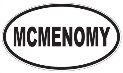 MCMENOMY - Oval Magnet