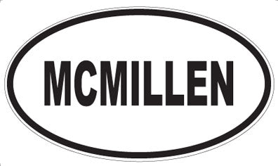 MCMILLEN - Oval Magnet