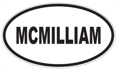MCMILLIAM - Oval Sticker